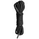 Бондажна мотузка Easytoys, нейлонова, чорна, 5 м