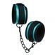 Наручники&nbsp;тканевые&nbsp;бирюзовые Luxury Fetish CUFFS