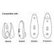 Сменные насадки на Womanizer Premium, Eco, Classic, Liberty, Starlet 2, красные, размер L