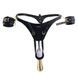 Пояс для принудительного оргазма и наручники Lockink Lady Dark Forced Orgasm Belt, черный