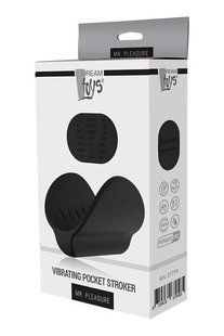 Мастурбатор кишеньковий DreamToys Mr Pleasure з вібрацією, чорний