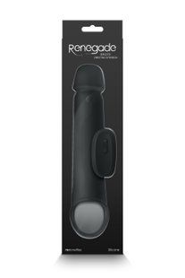 Насадка с дополнительным встроенным вибратором на кончике RENEGADE BRUTE BLACK