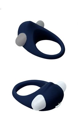 Эрекционное кольцо с вибрацией Dream Toys Rings of Love, синий