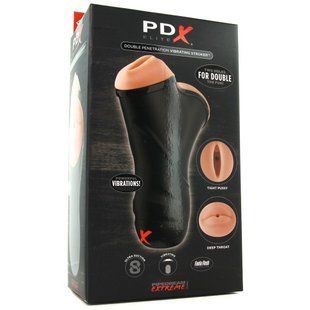 Мастурбатор подвійний Pipedream PDX Extreme з вібрацією