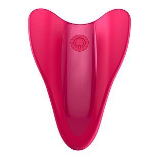 Вибратор эргономичной формы на палец Satisfyer High Fly красный