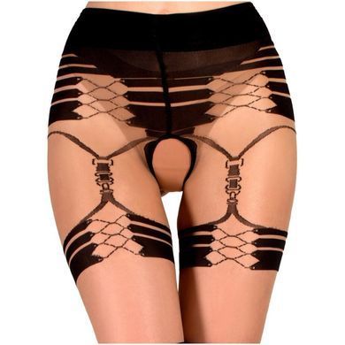 Колготи з відкритим доступом Ballerina's Secret BS104 (20/50 den) з візерунком, чорні, L/XL