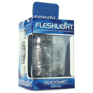 Мастурбатор двухсторонний Fleshlight Quickshot Vantage, со стимулирующим рисунком внутри