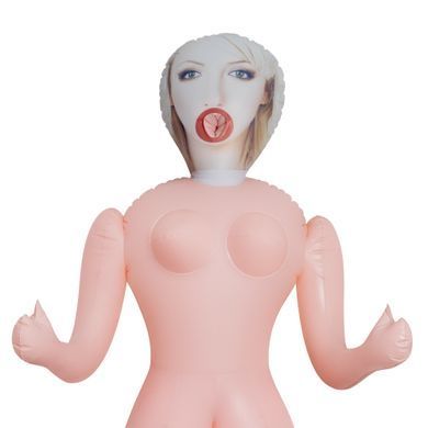 Секс-кукла с 3 отверстиями Crushious CRISTINA The Inflatable Nurse, бежевая, 155 см