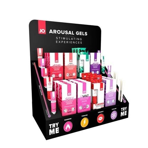 Дисплей с возбуждающими гелями и тестерами System JO - Arousal Gel Display