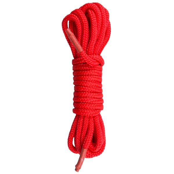 Бондажная веревка Easytoys, нейлоновая, красная, 5 м