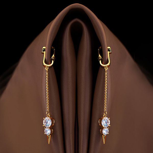 Украшения для клитора и половых губ UPKO Non-pierced Jewelry Snowman с горным хрусталем, золотистые