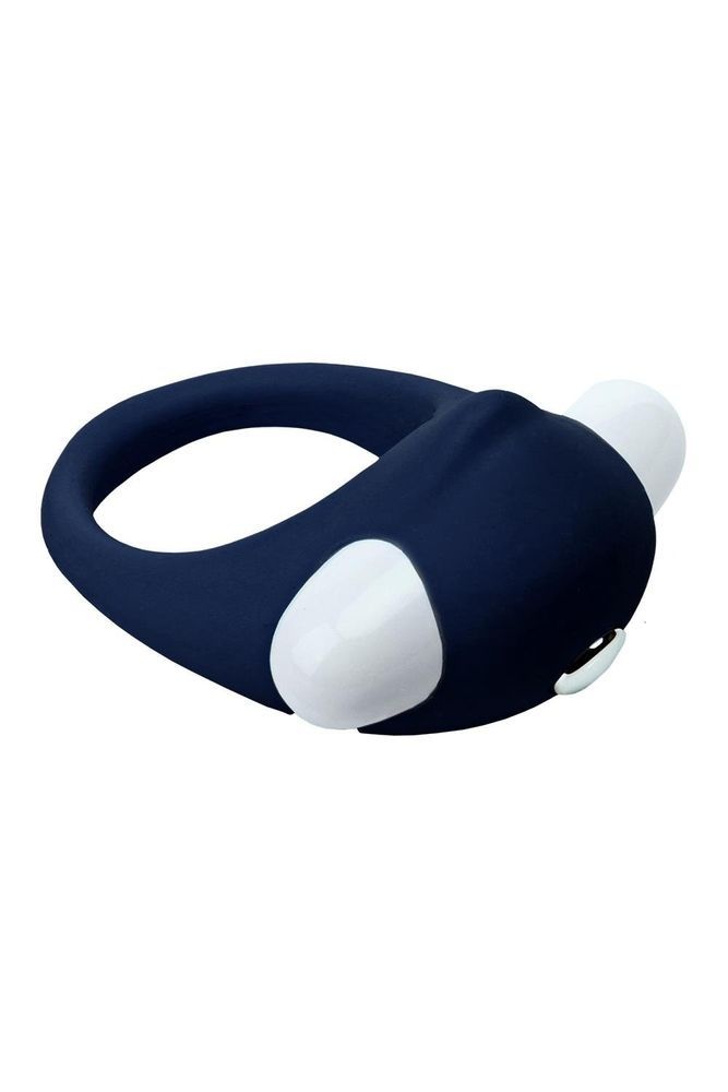 Эрекционное кольцо с вибрацией Dream Toys Rings of Love, синий