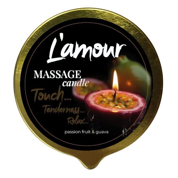 Массажная свеча L'amour Passionfruit & Guava, золотая, 70 мл