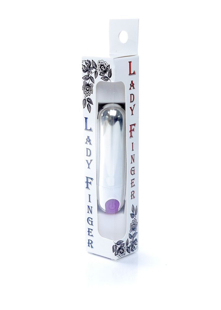 Вибропуля Strong Bullet Vibrator Silver/Purple USB 10 режимов вибрации