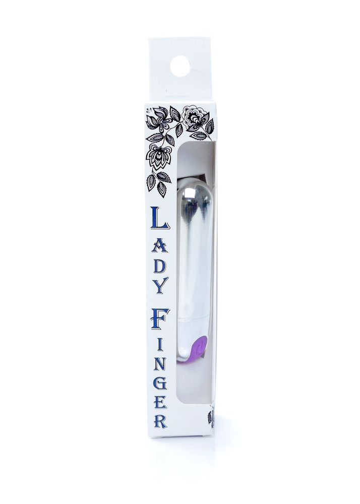Вибропуля Strong Bullet Vibrator Silver/Purple USB 10 режимов вибрации