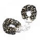 Наручники с мехом DS Fetish Metal, Leopard