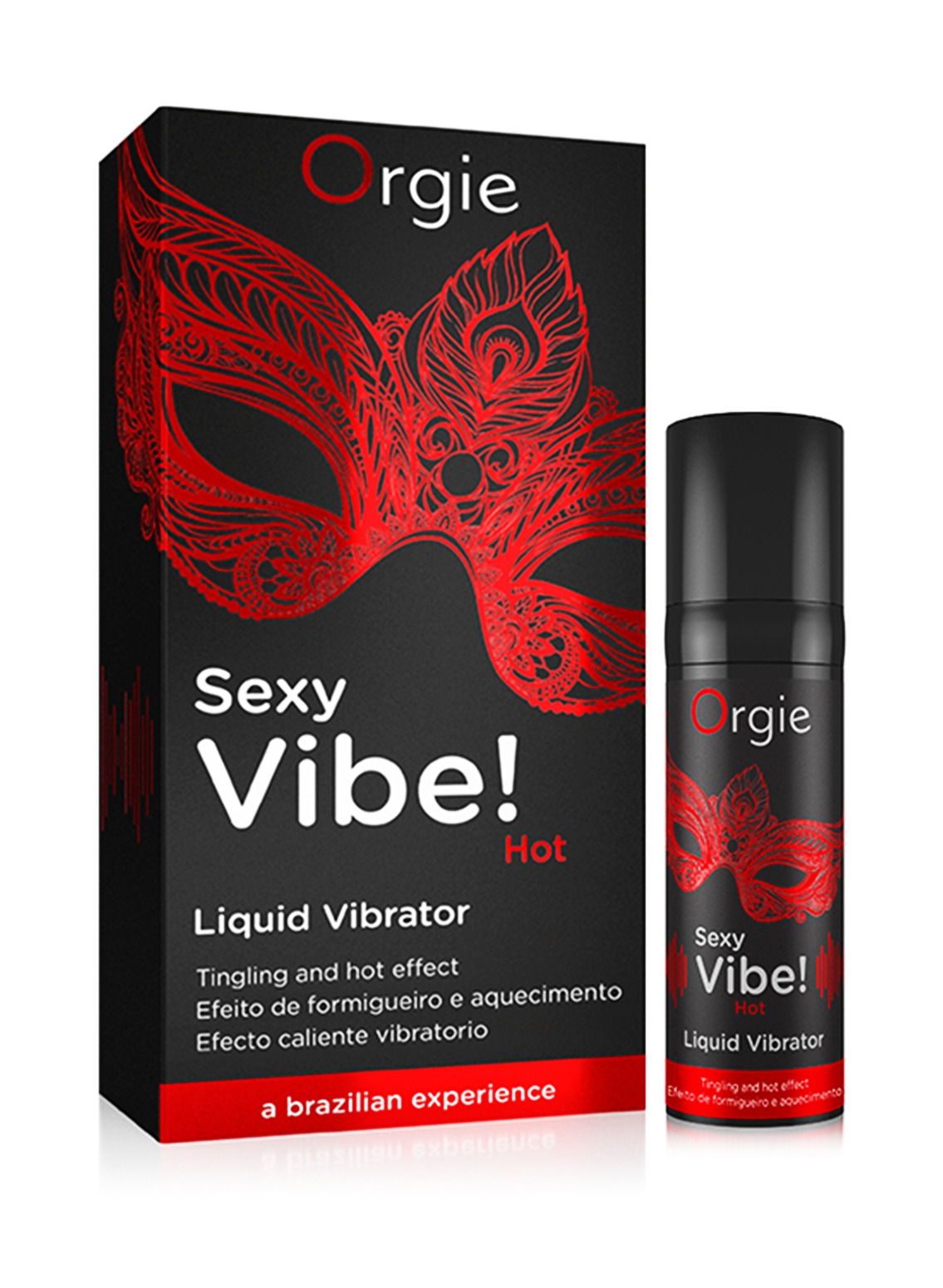 Рідкий вібратор Orgie "SEXY VIBE" вібрація + ефект, що зігріває, 15 мл