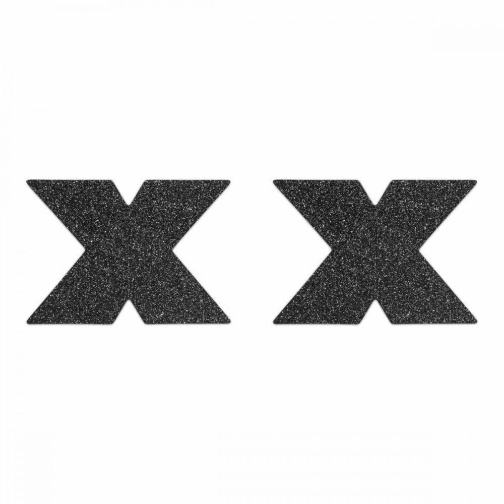 Пестисы в виде крестов Bijoux Indiscrets, черные