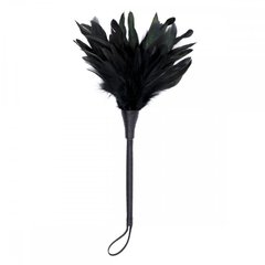 Метелочка DS Fetish с перьями, черная