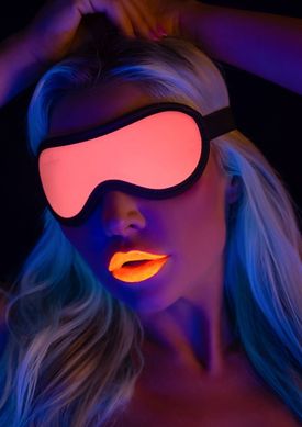 Маска на глаза, светящаяся в темноте Taboom Blindfold розово-черная