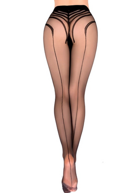 Колготки в полоску Ballerina&acute;s Secret, черные, S/M
