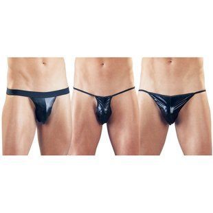 Набір трусів Men Strings pack of 3, black, S-L