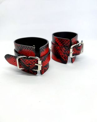 Система фіксації DS Fetish Ankle and hand cuff black/red