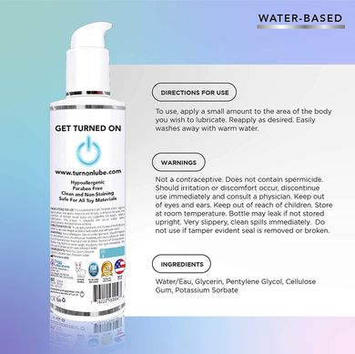 Лубрикант WET WET TURN ON UNFLAVORED WATER BASED LUBE 118 мл