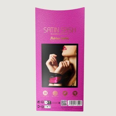 Повязка из сатина на глазу Adrien Lastic Satin Sash черно-розовая