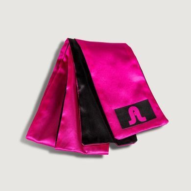 Повязка из сатина на глазу Adrien Lastic Satin Sash черно-розовая