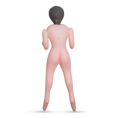 Секс-лялька з трьома робочими отворами, зі знімним мастурбатором, бежева, 155 см
