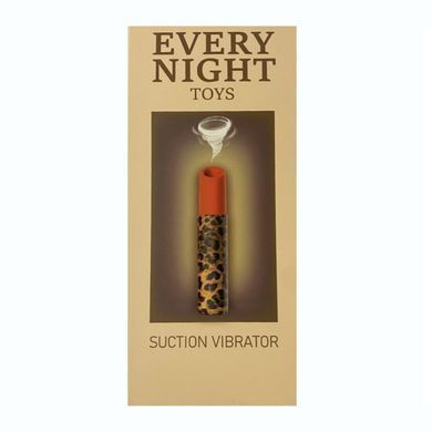 Вакуумный стимулятор клитора Every Night Toys в форме помады, леопардовый принт