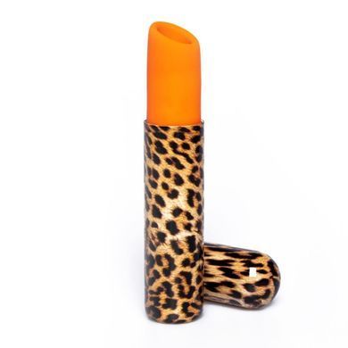 Вакуумный стимулятор клитора Every Night Toys в форме помады, леопардовый принт