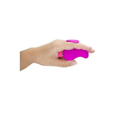 Вибратор на палец с рельефом Aria Blush, силиконовый, розовый