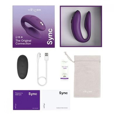 Інноваційний смарт-вібратор We Vibe Sync 2 Purple для пари, фіолетовий