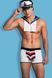 Костюм Моряка Sunspice кепка, боксери, комір, синій - білий, S/M