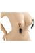 Затискачі для сосків Virgite Nipple Clamps з пір'ям, золотисто-чорні.