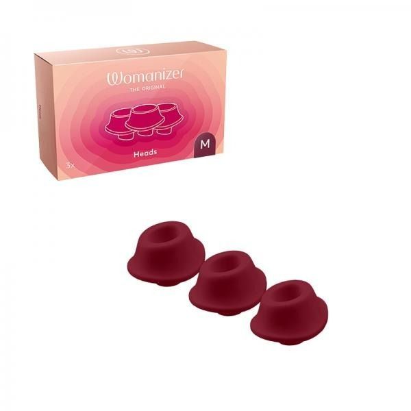 Сменные насадки на Womanizer Premium 2 и Classic 2, бордовый, размер М