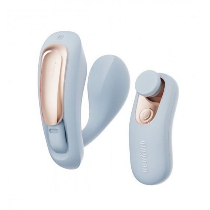 Вібратор у трусики з пультом керування Qingnan No.6 Wireless Control Beige, блакитний