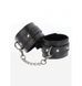 Регулируемые наручники из кожзама с бархатной подкладкой Taboom Wrist Cuffs, чёрные