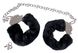 Наручники Bigger Furry Handcuffs, 6 - 12 см, черные