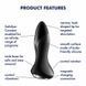 Анальная смарт пробка с вибрацией и бусинами Satisfyer Rotator Plug 1 Connect App черная