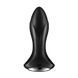 Анальная смарт пробка с вибрацией и бусинами Satisfyer Rotator Plug 1 Connect App черная