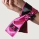 Повязка из сатина на глазу Adrien Lastic Satin Sash черно-розовая