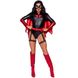Сексуальный костюм Leg Avenue Bat Woman, M, из 4 предметов, черно-красный