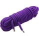 Мотузка для зв'язування 10 метрів, наконечники метал, фіолетова