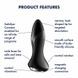 Анальна смарт пробка з вібрацією та намистинами Satisfyer Rotator Plug 1 Connect App чорна