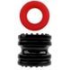 Набор эрекционных колец&nbsp;Chisa GK&nbsp;Power&nbsp;Hard-On&nbsp;Ring&nbsp;Set,&nbsp;черное/красное