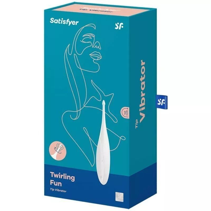 Крапковий вібратор для клітора Satisfyer Twirling Fun білий