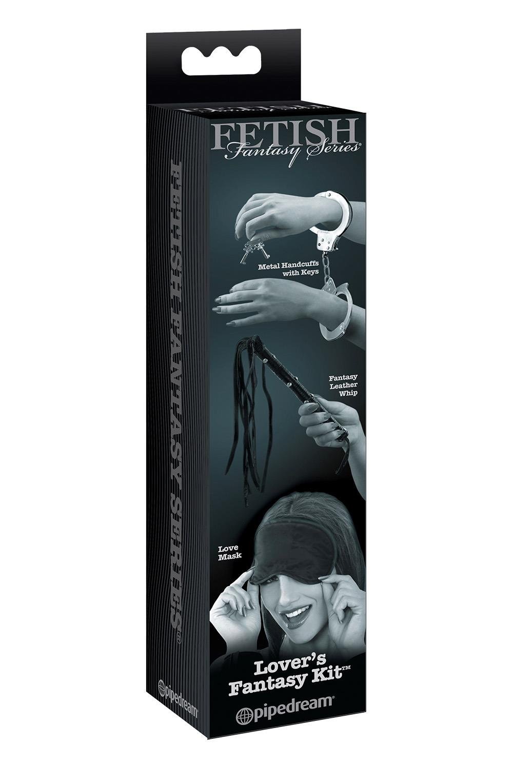 Набір Pipedream Fetish Fantasy Limited Edition Lovers Fantasy Kit маска та флогер, чорний